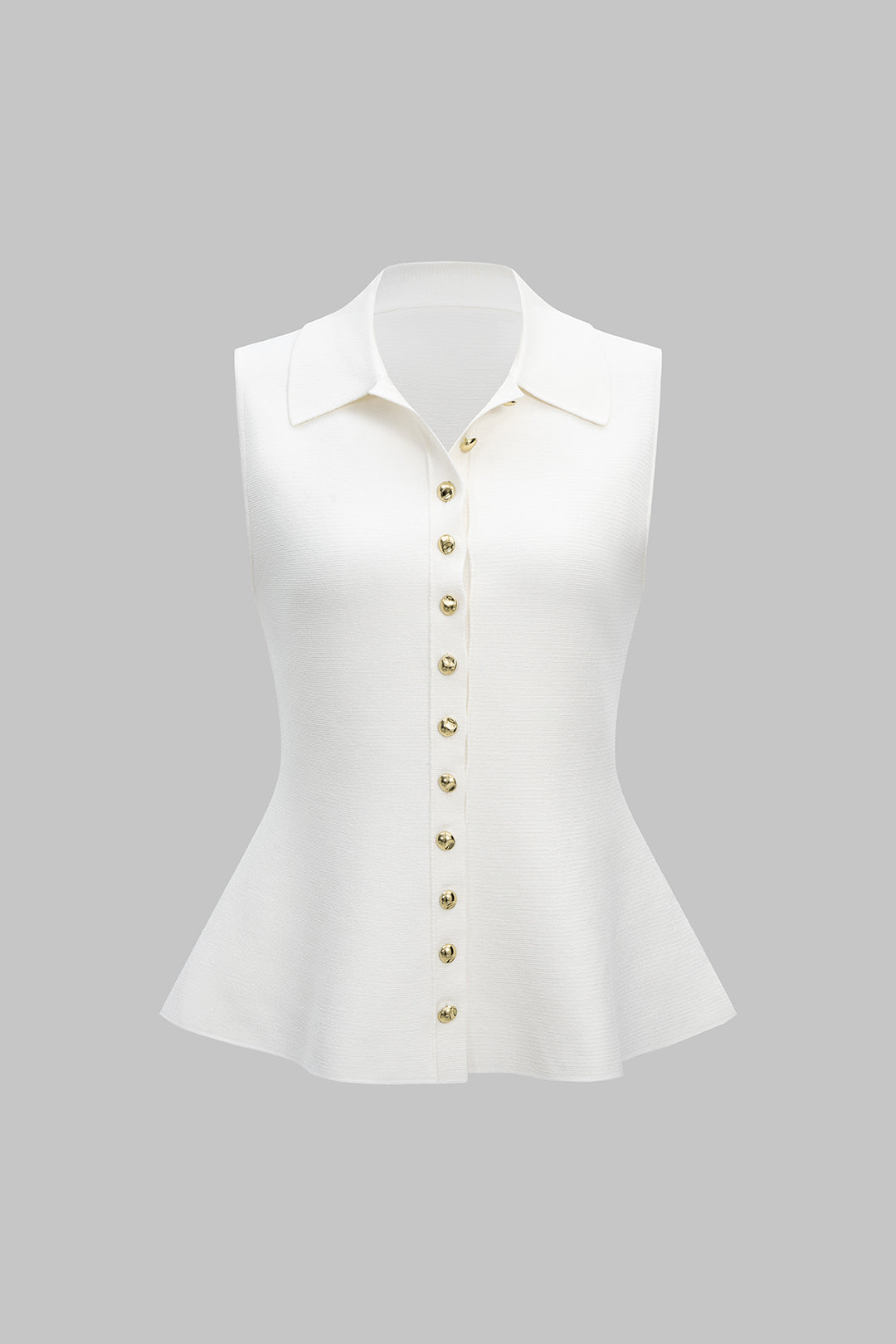 Knit Button Detail Vest