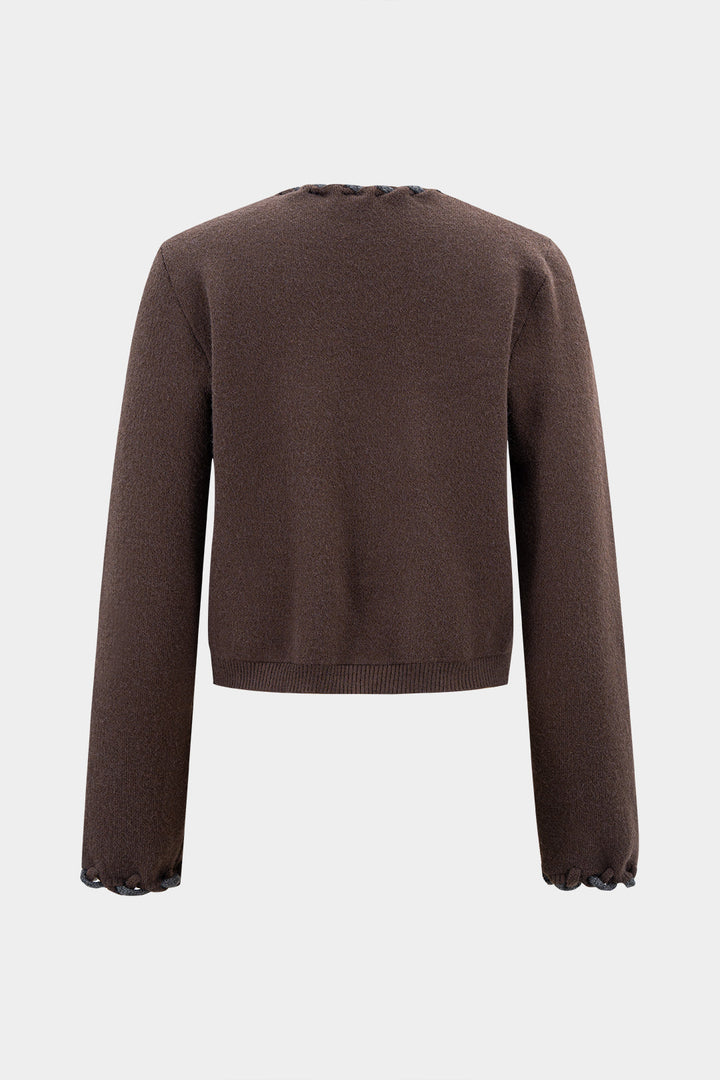 Knit Twist Knot Long-Sleeve Top