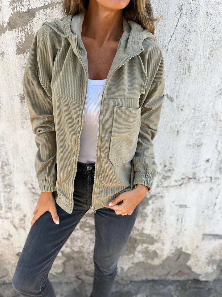 Eliza™ | Casual Cotton Jacket with Hood