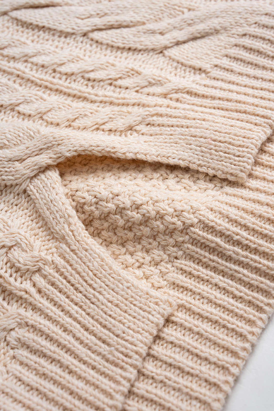 Cable Knit Long-Sleeve Top