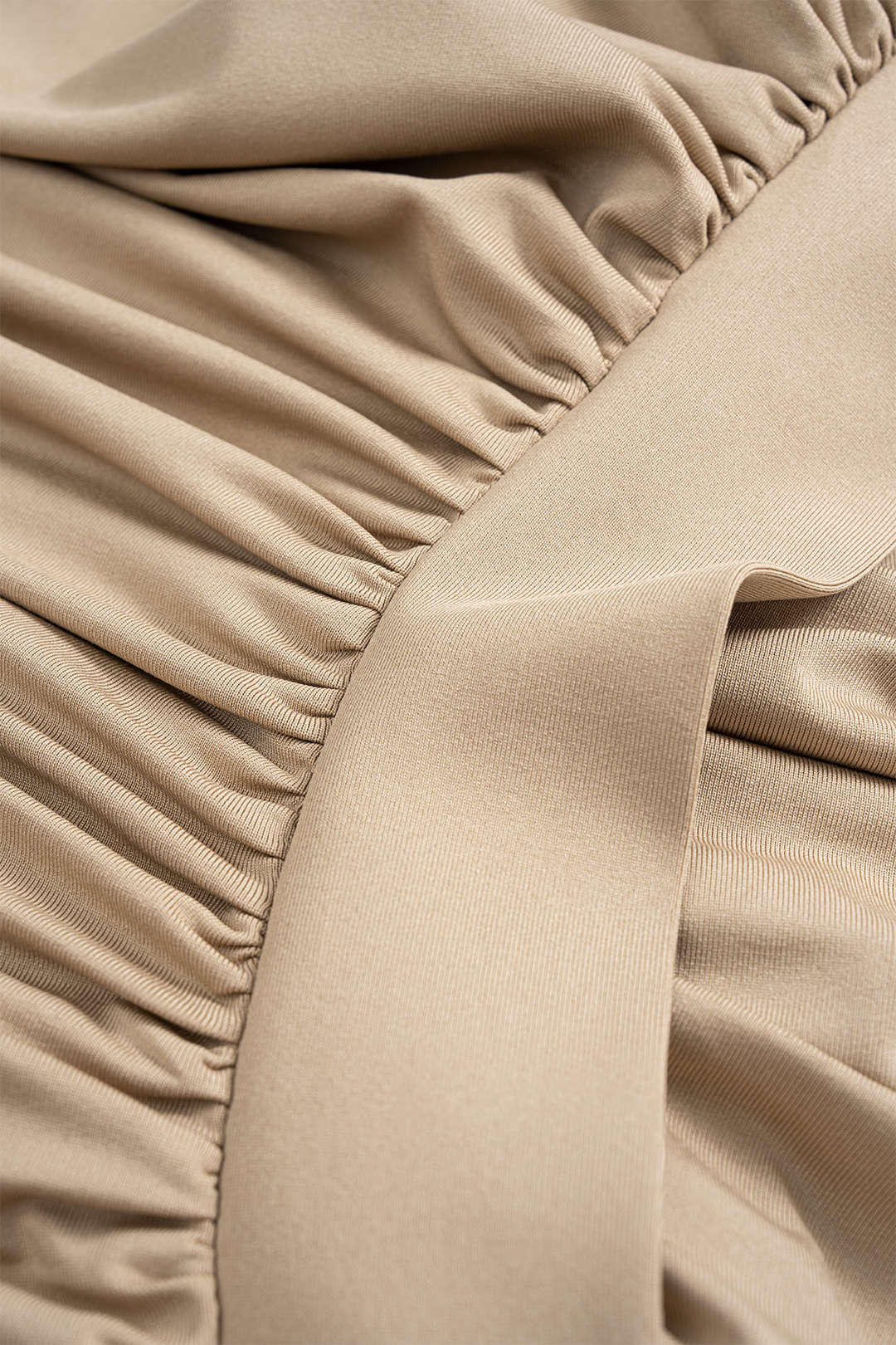 Ruched Asymmetrical Sleeveless Maxi Dress