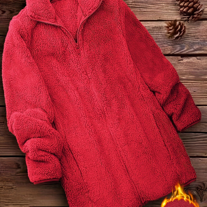 Yara™ | Elegant Zip-Up Fleece Coat
