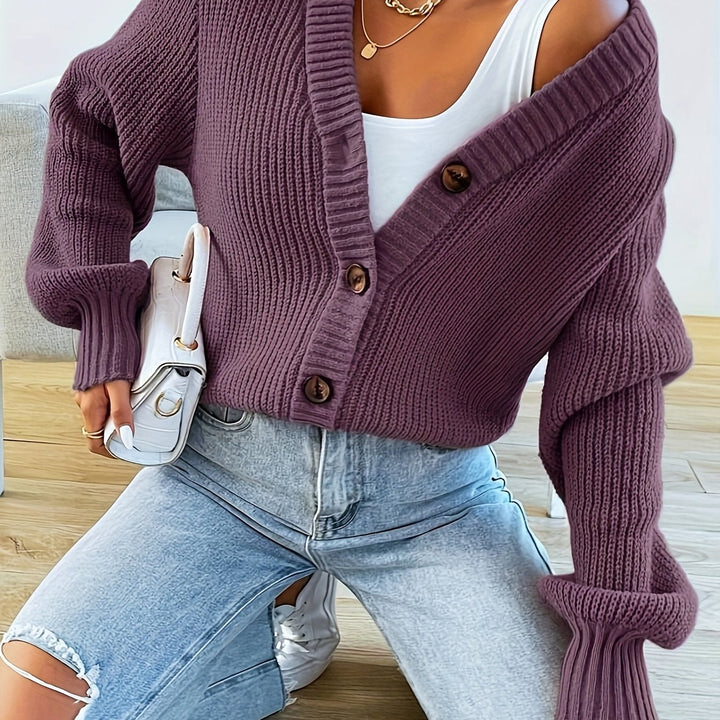 Annabelle™ | Soft Emerald Cardigan, Casual Elegance