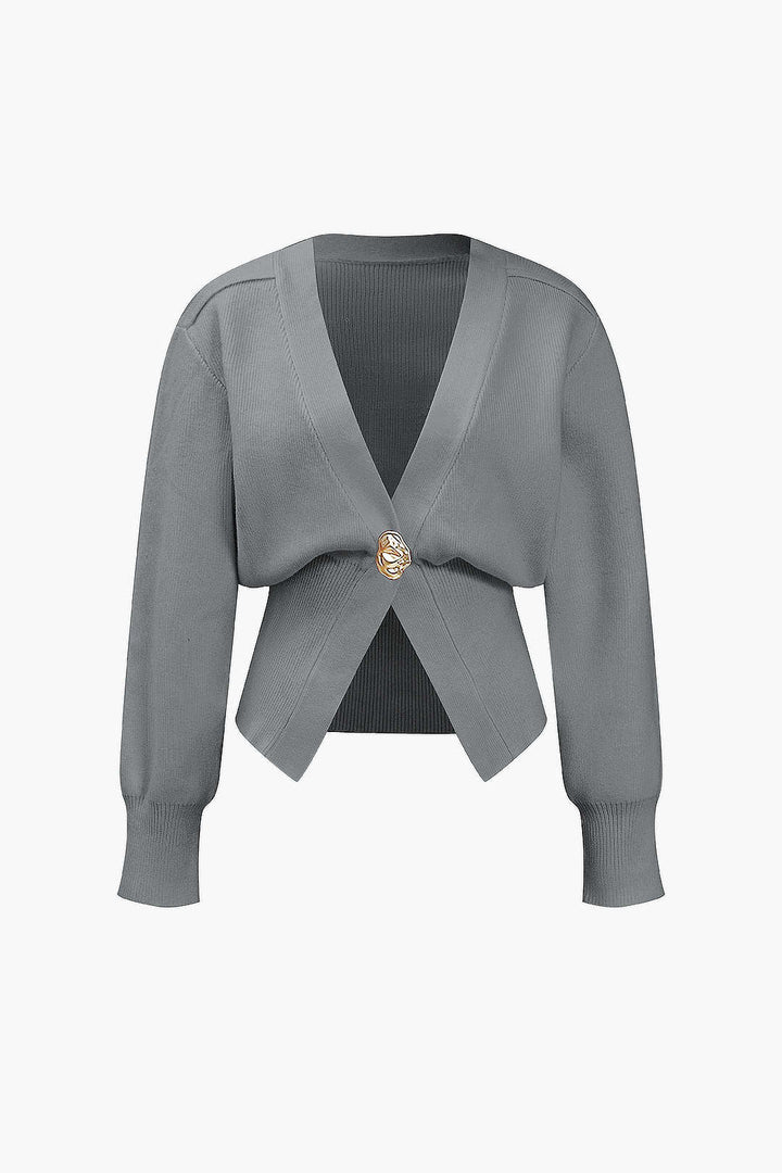 V-Neck Sweater Cardigan