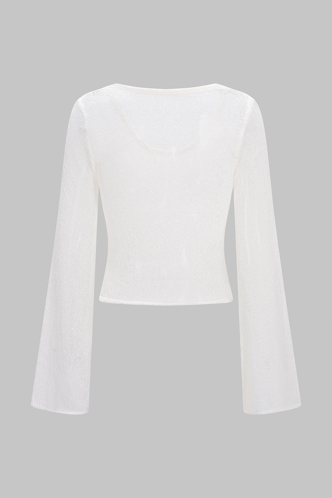 Knit Cut Out Long-Sleeve Top