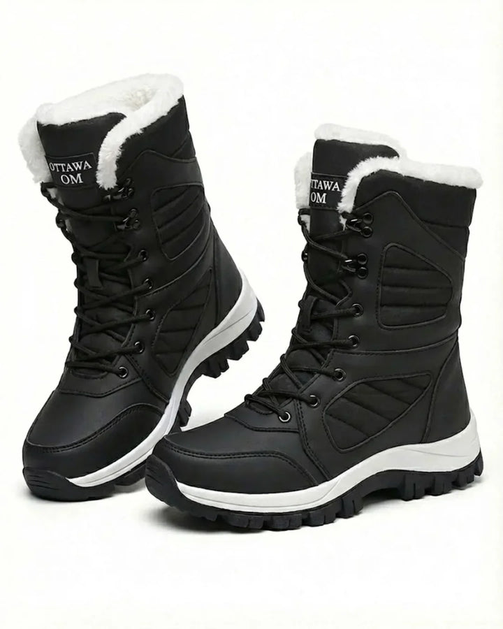 Corisande™ | Plush-lined lug-sole lace-up snow boots