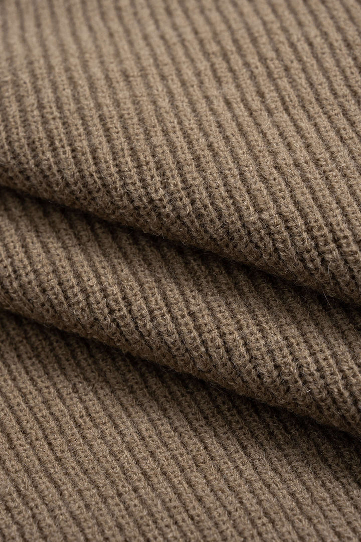 Knit Square Neck Long-Sleeve Top