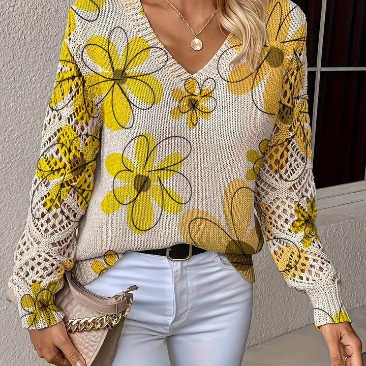 Antonina™ | Elegant V-Neck Sweater