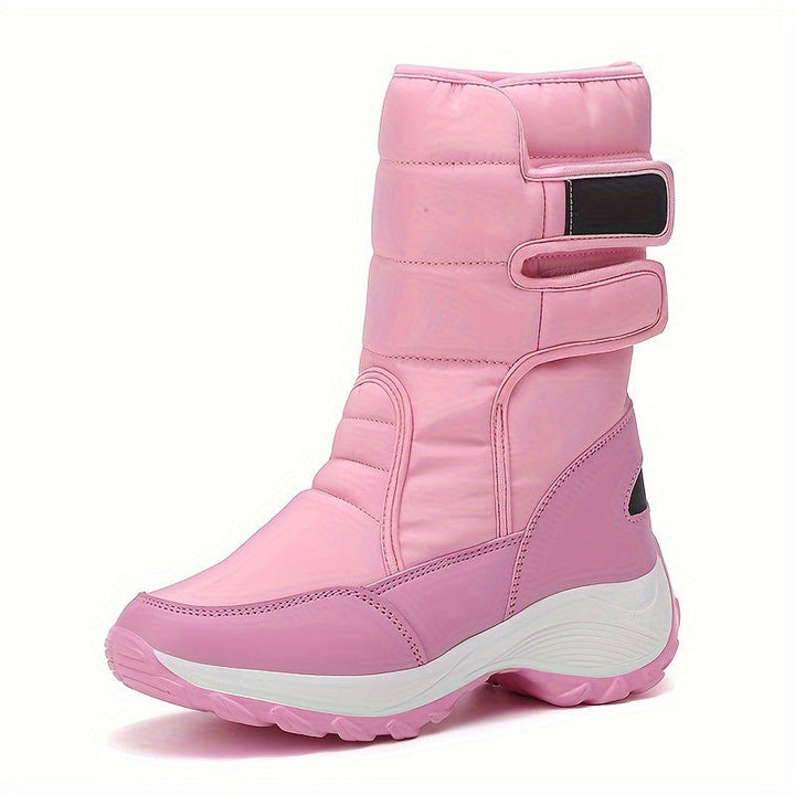 Cassandra™ | Quilted hook-and-loop mid-calf snow boots