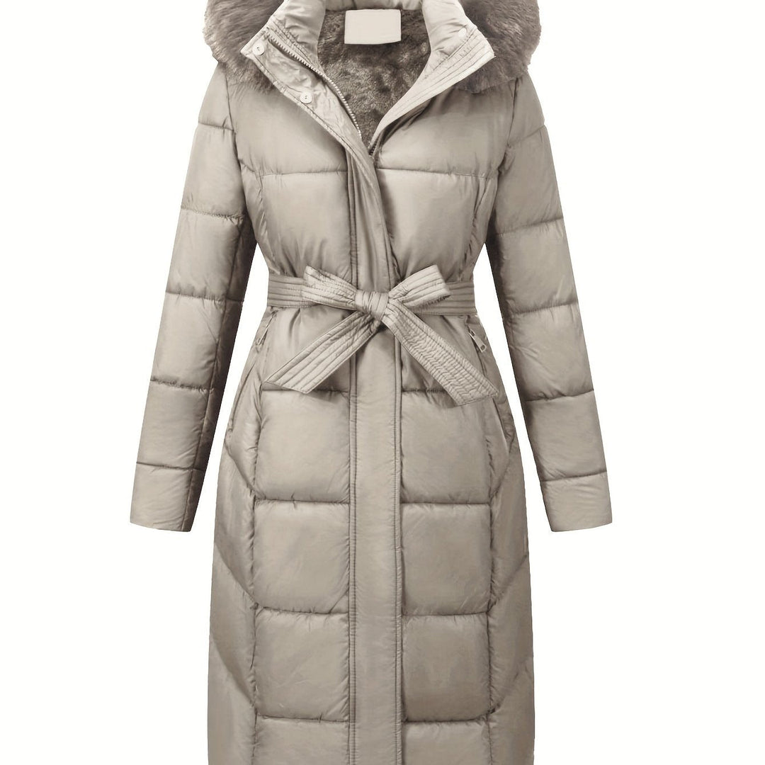 Mara™ | Elegant Mid-Length Coat with Hood