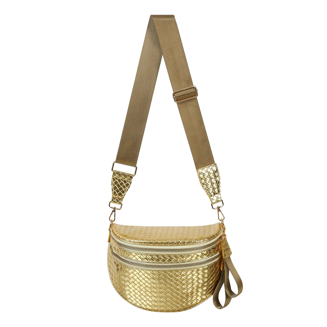 GoFree - Woven Leather Bum Bag