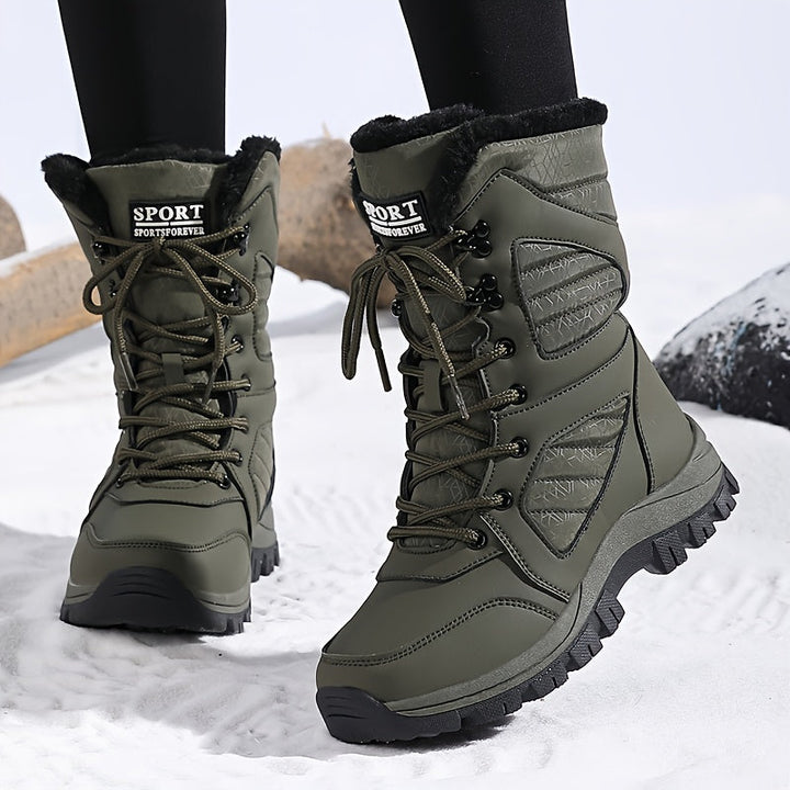 Corisande™ | Plush-lined lug-sole lace-up snow boots