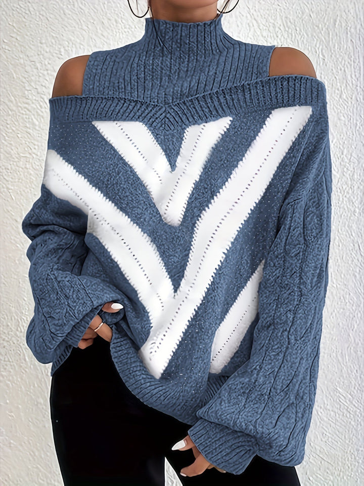 Noa™ | Elegant Off-Shoulder Sweater