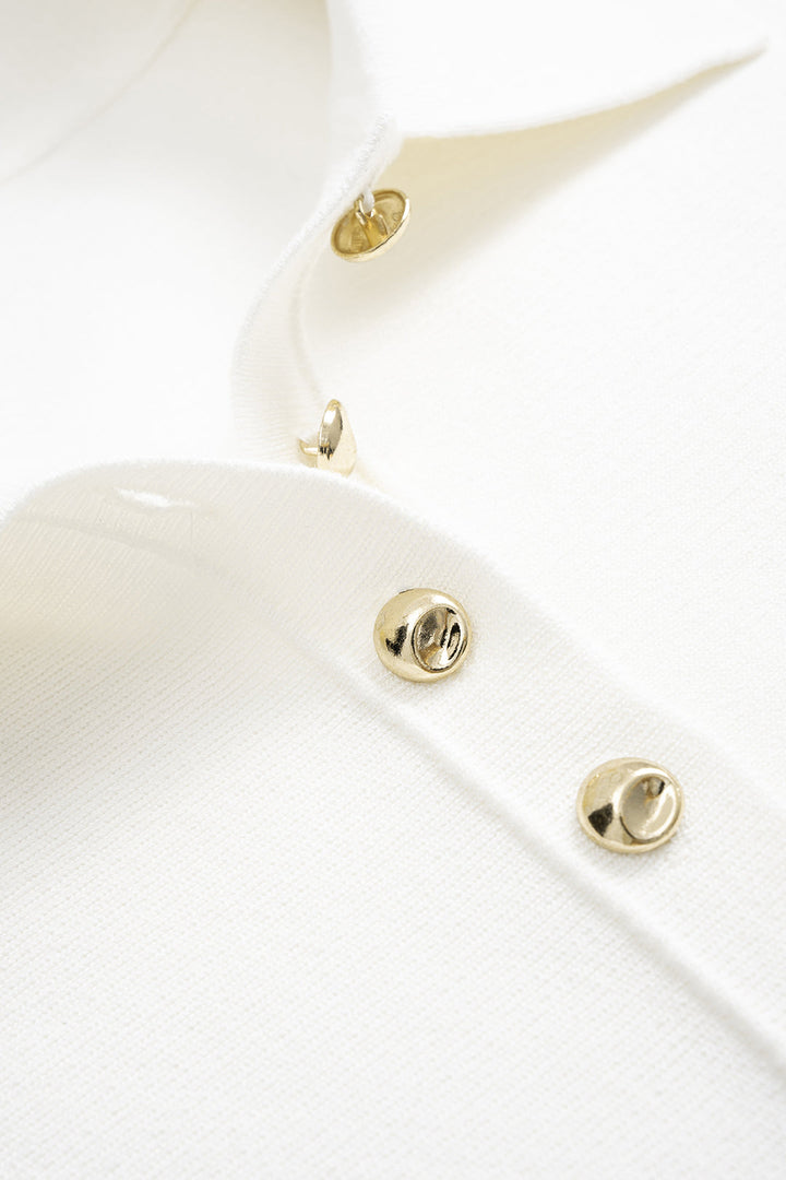 Knit Button Detail Vest