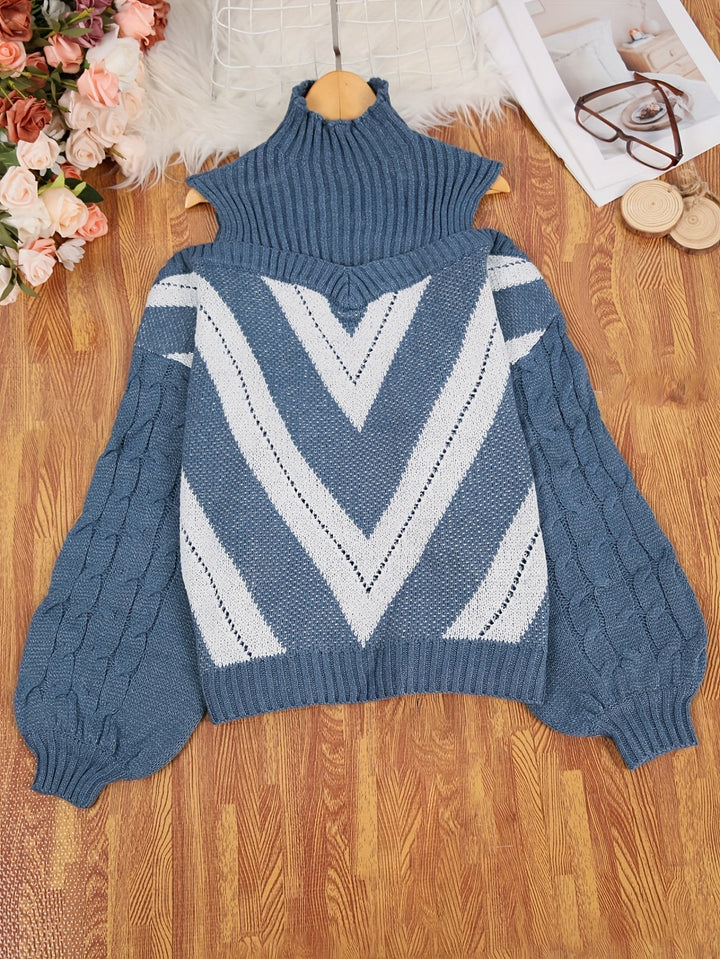 Noa™ | Elegant Off-Shoulder Sweater
