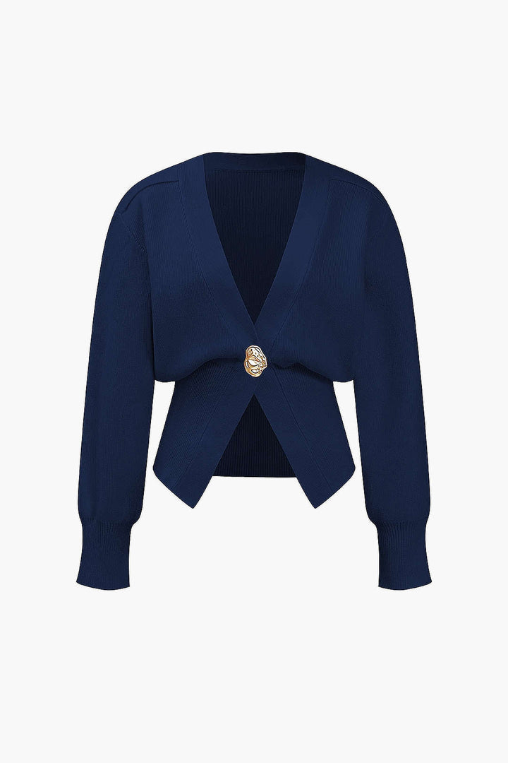 V-Neck Sweater Cardigan