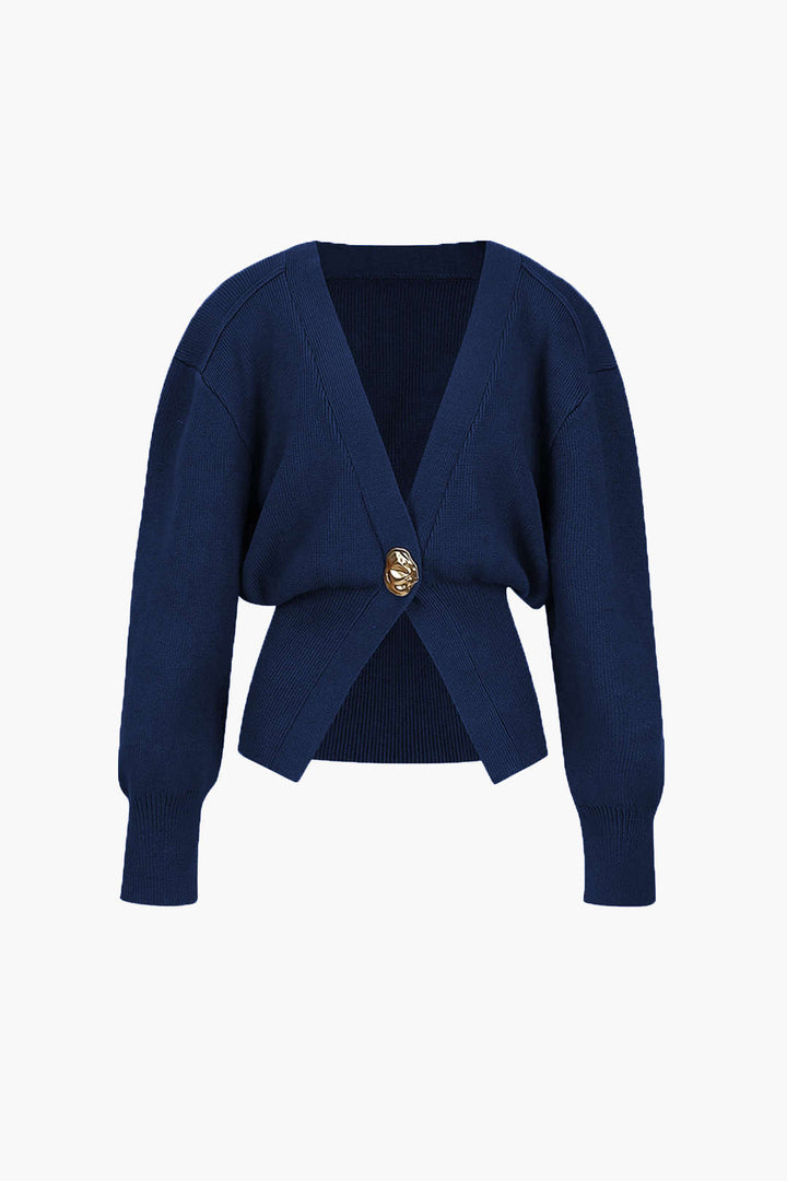 V-Neck Sweater Cardigan