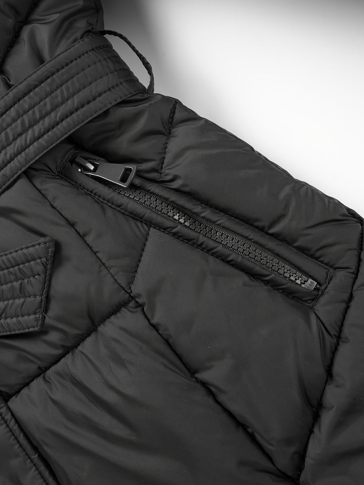 Mara™ | Elegant Mid-Length Coat with Hood
