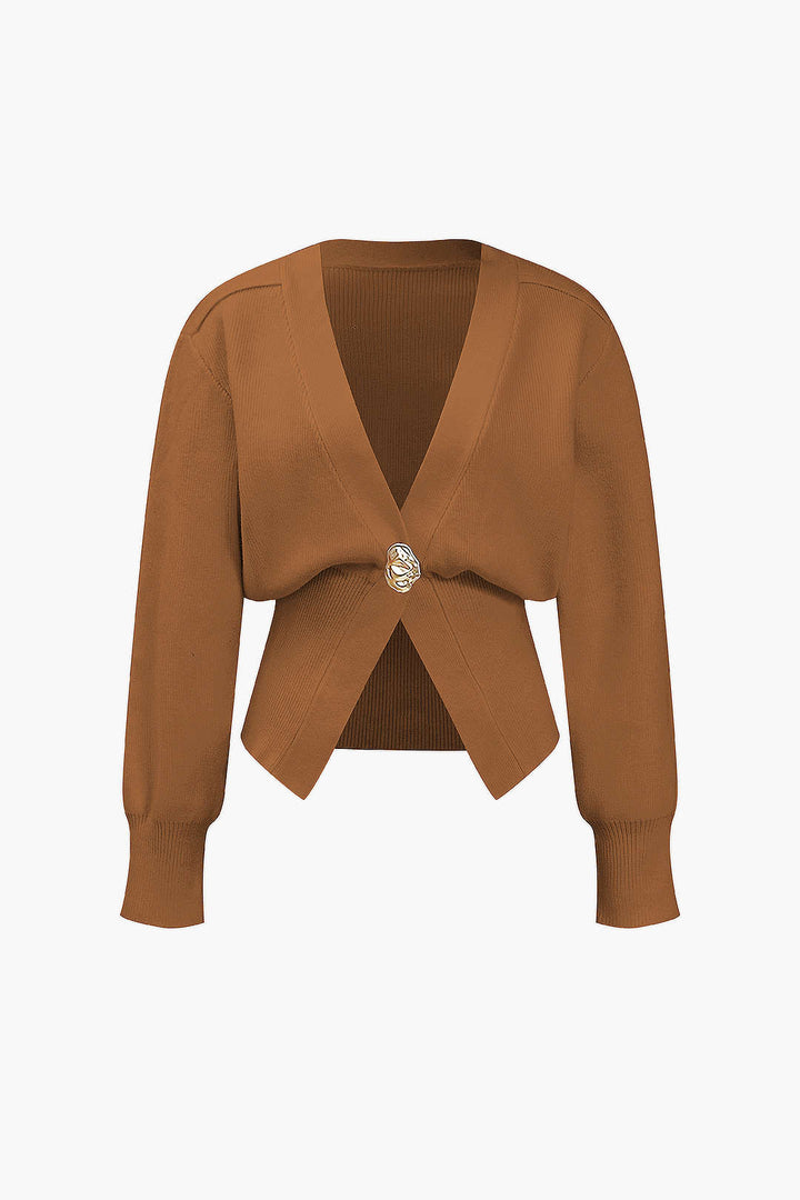 V-Neck Sweater Cardigan