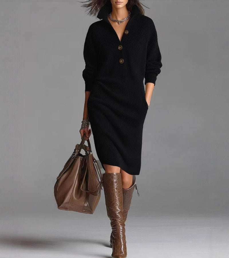 JOYCE™ – Classic Knit Midi Dress