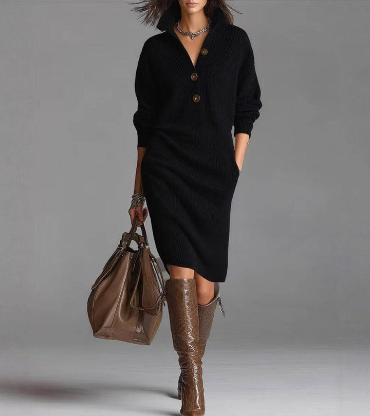 JOYCE™ – Classic Knit Midi Dress