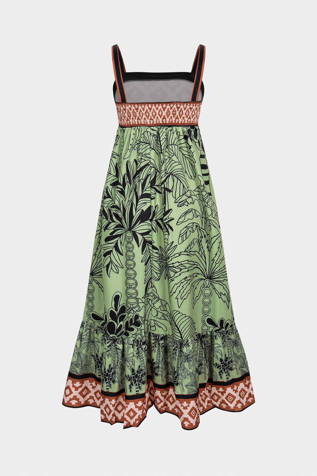 Bohemian Print Sleeveless Maxi Dress