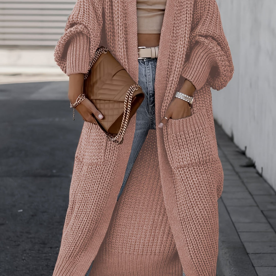 Suri™ | Elegant Deep V-Neck Cardigan - Comfort and Elegance