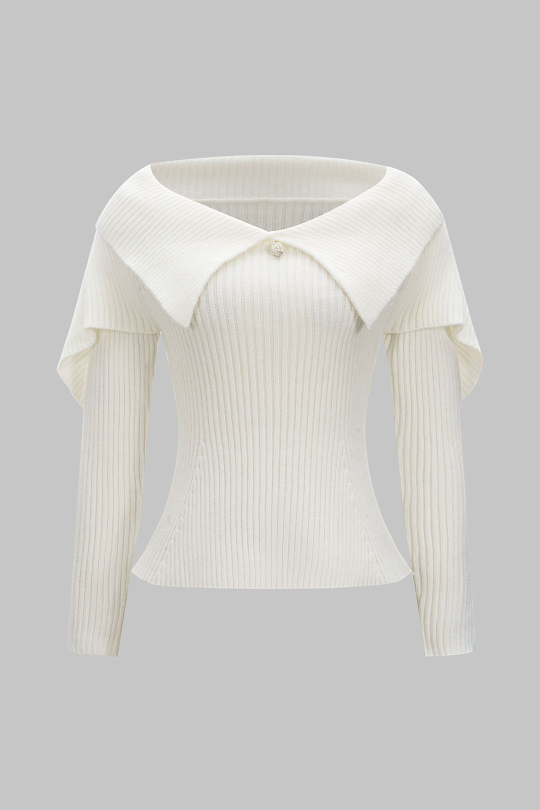 Knit Ribbed Long-Sleeve Top
