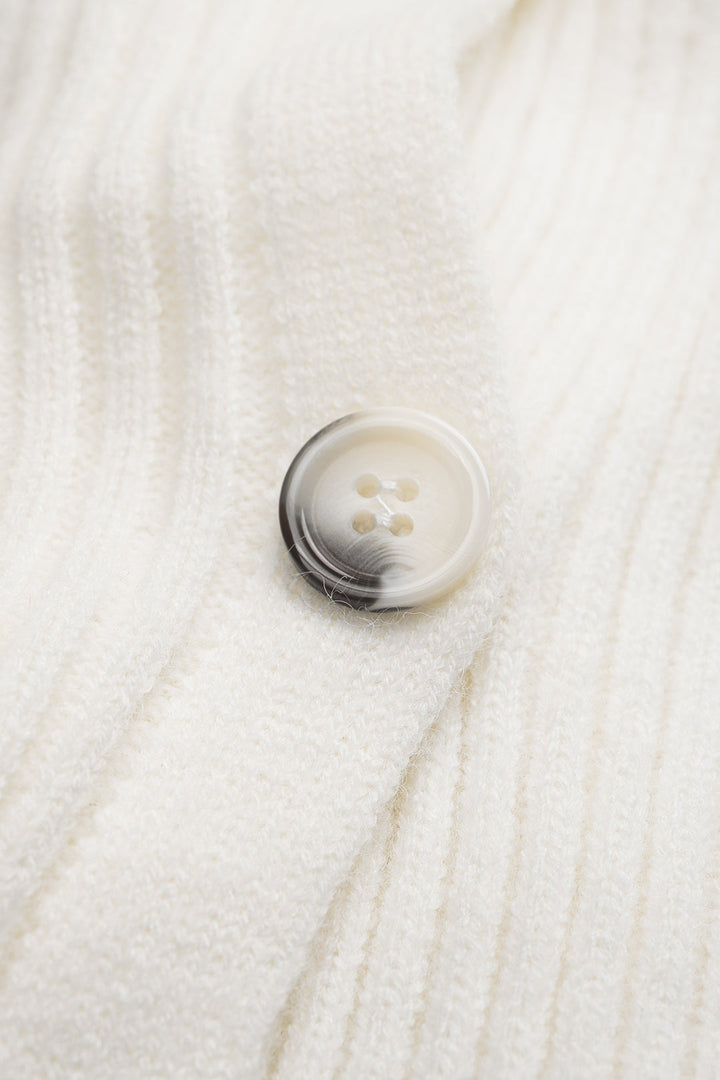 Knit Off Shoulder Ribbed Long-Sleeve Top