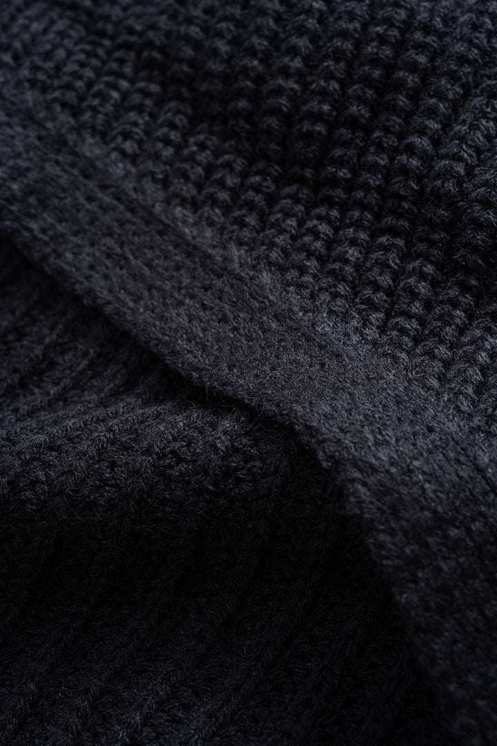 Solid Draped Sweater Cardigan