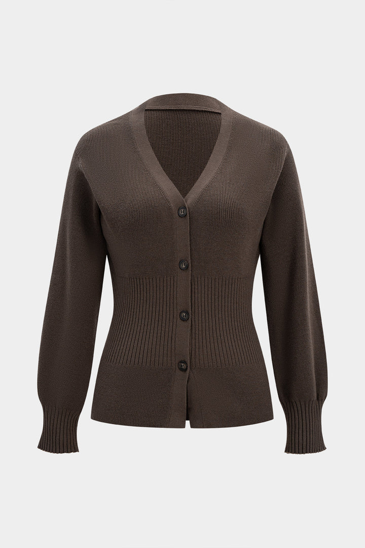 Knit Button Sweater Cardigan