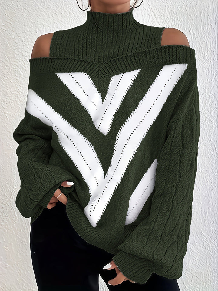 Noa™ | Elegant Off-Shoulder Sweater