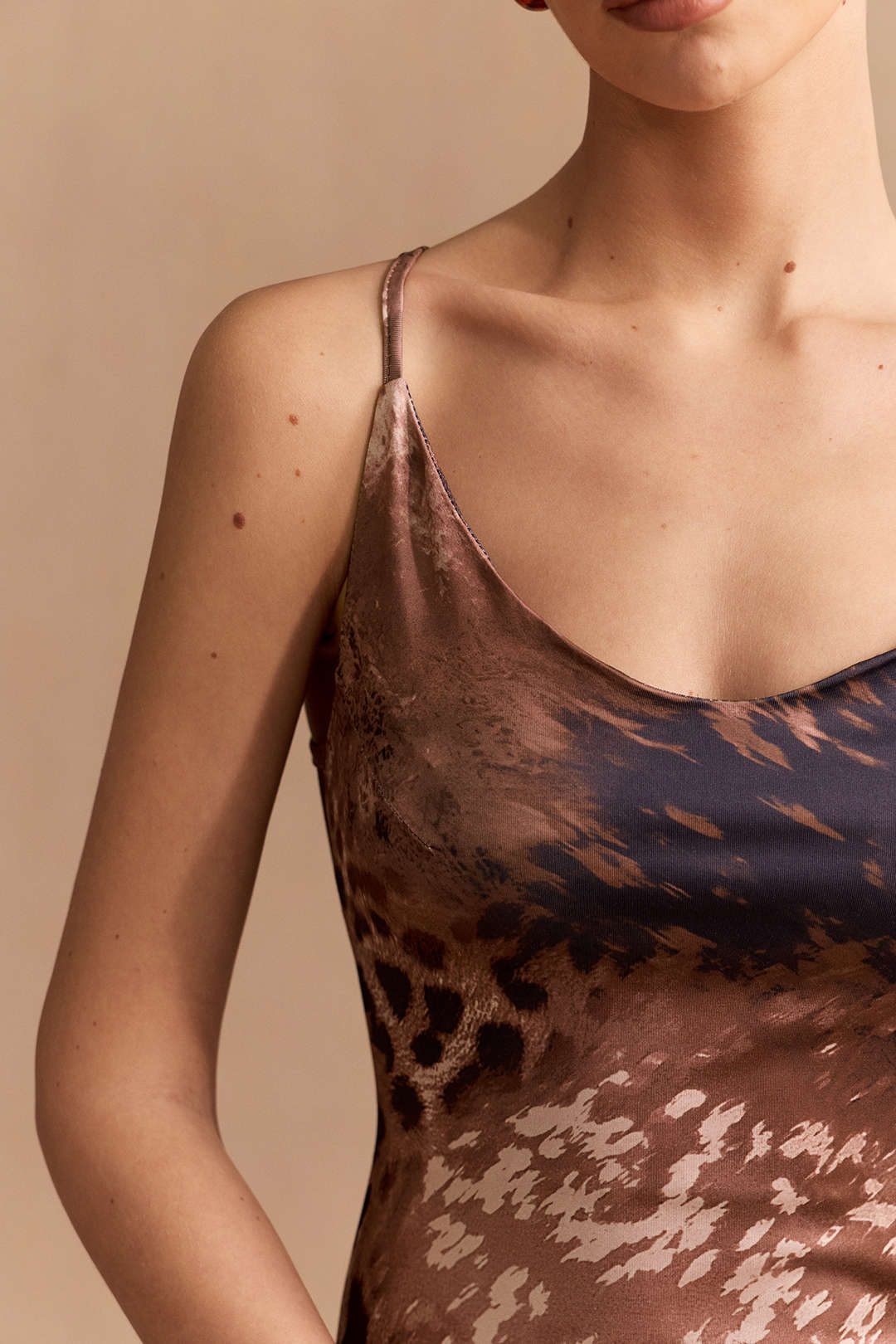 Leopard Print Sleeveless Maxi Dress