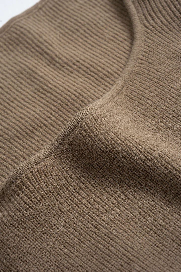 Knit Square Neck Long-Sleeve Top