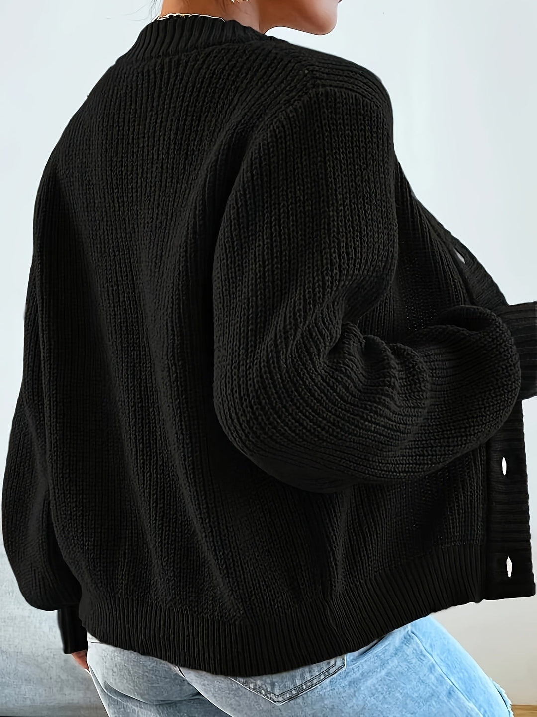 Annabelle™ | Soft Emerald Cardigan, Casual Elegance