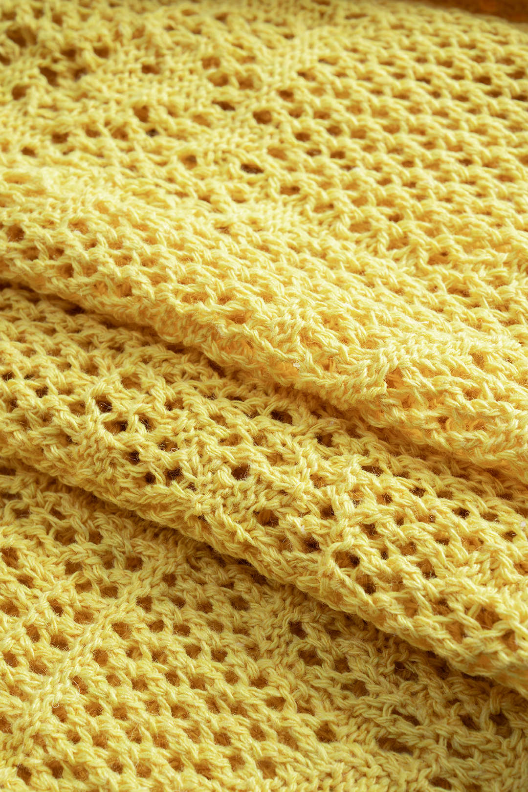 Knit Hollow Out Button Short-Sleeve Top