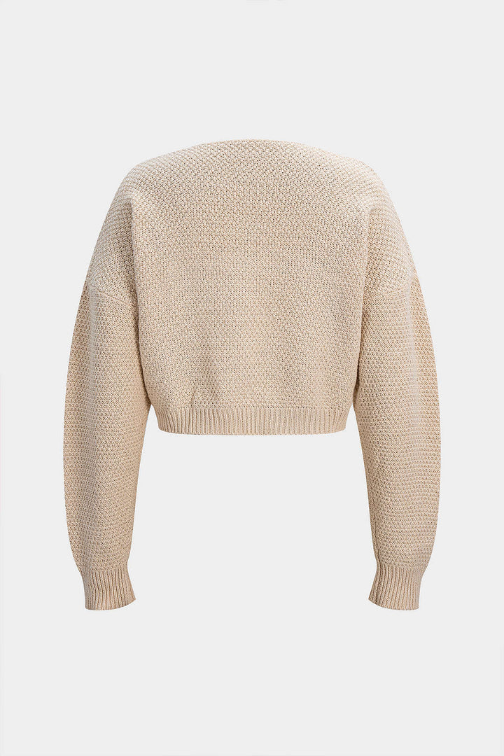 Cable Knit Long-Sleeve Top