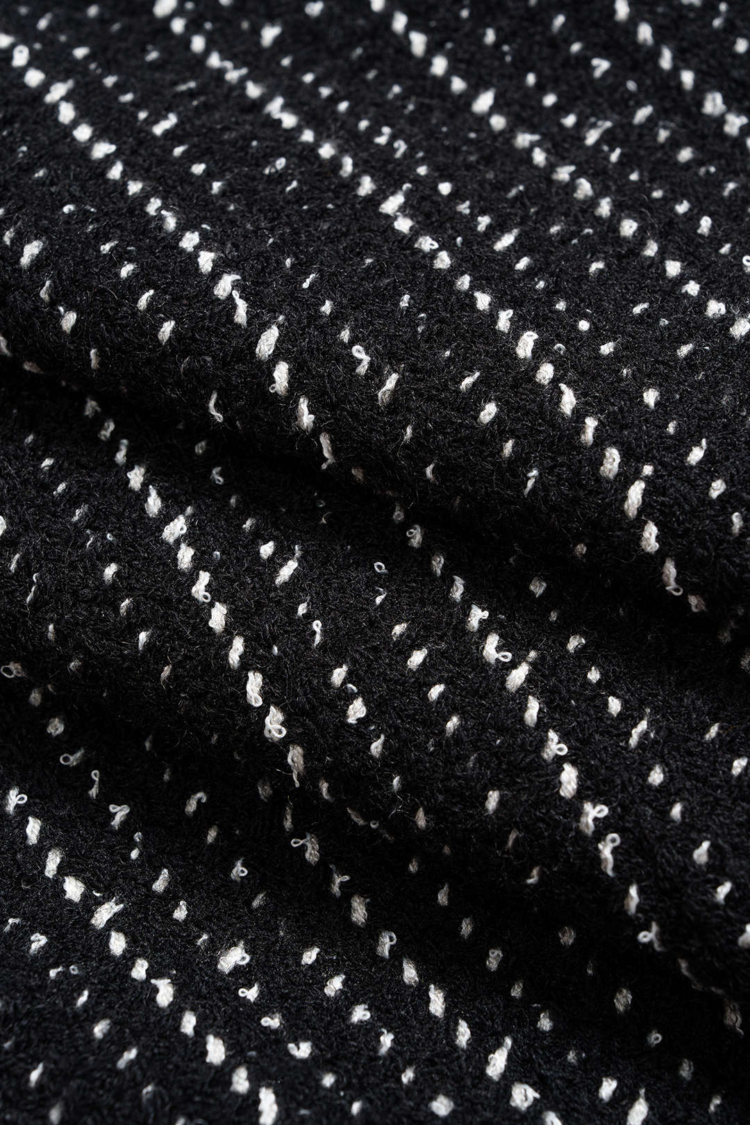 Knit Contrast Metallic Button Lapel Outerwear