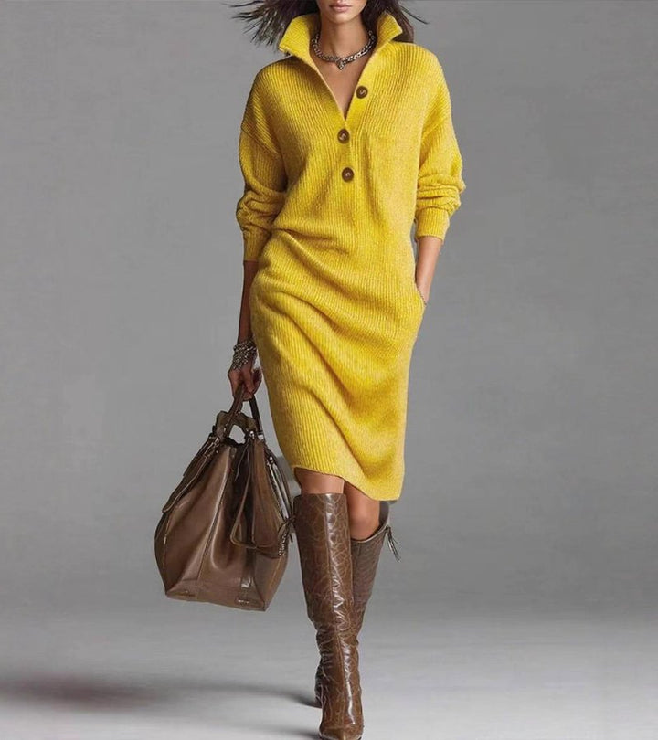 JOYCE™ – Classic Knit Midi Dress