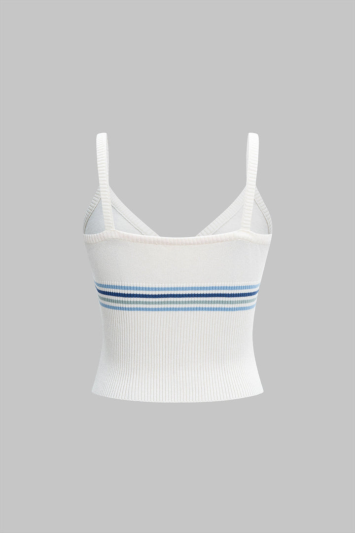 Knit Contrast Cami Top