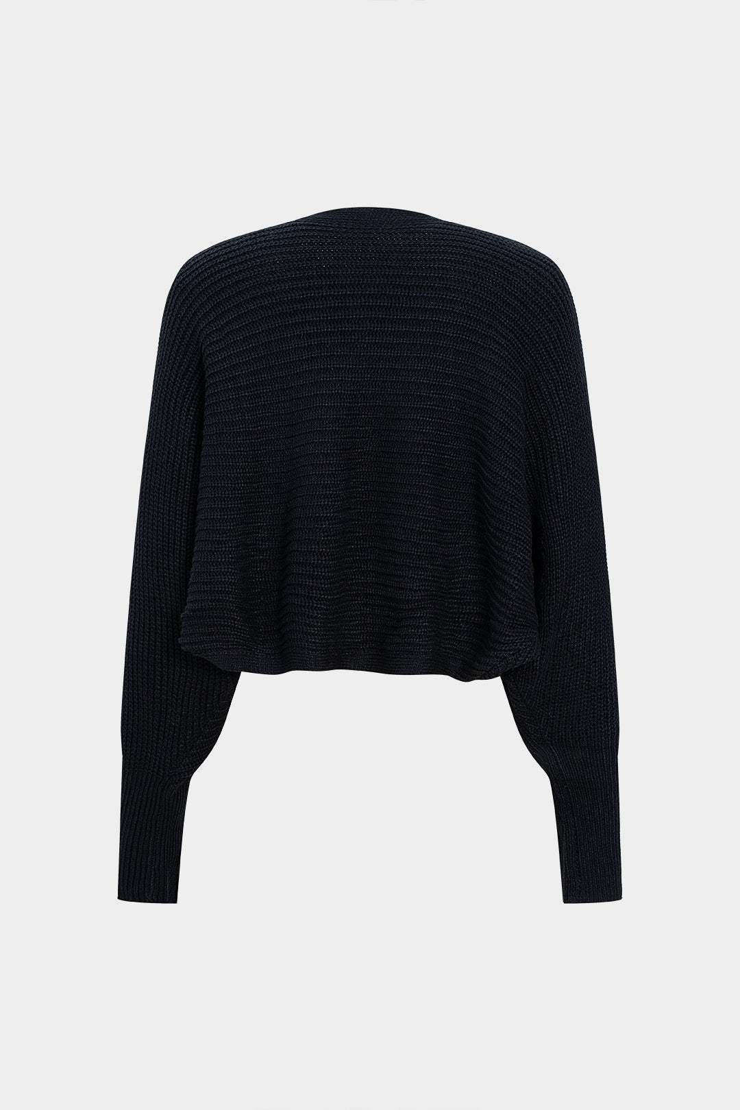 Solid Draped Sweater Cardigan
