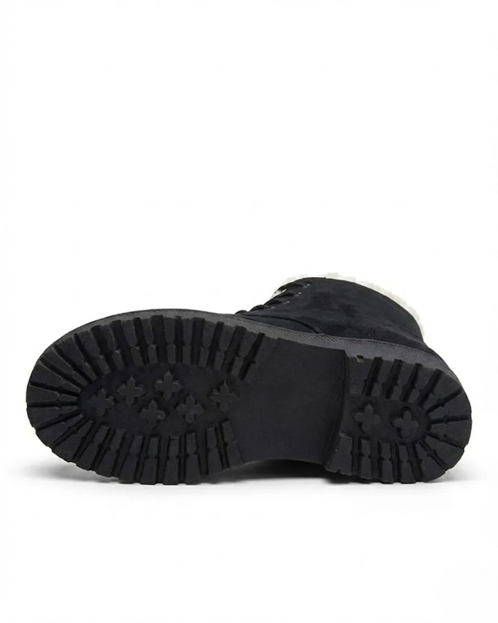 Loretta™ | Lace-Up Fleece-Lined Winter Ankle Boots