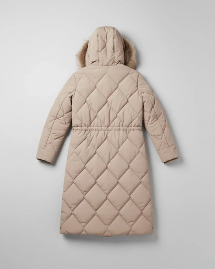 Tali v2™ | Faux-Fur Collar Quilted Wrap Puffer Coat