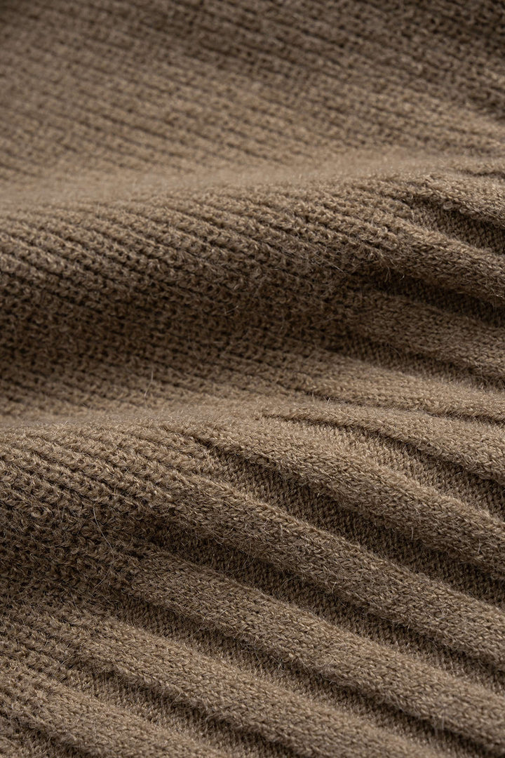 Knit Square Neck Long-Sleeve Top