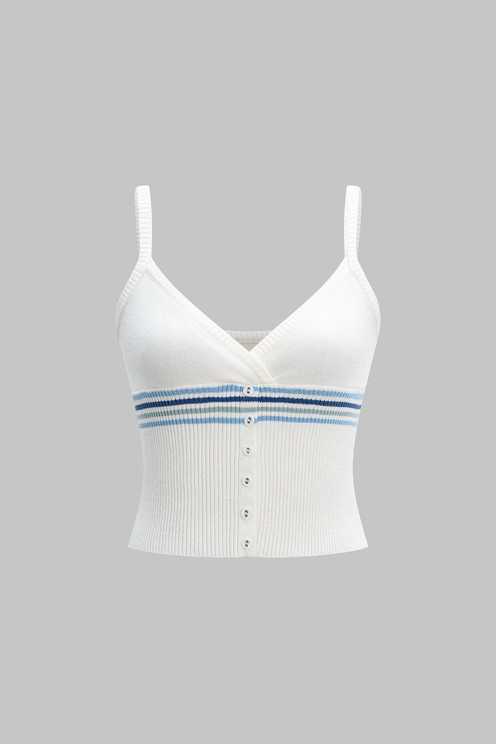 Knit Contrast Cami Top