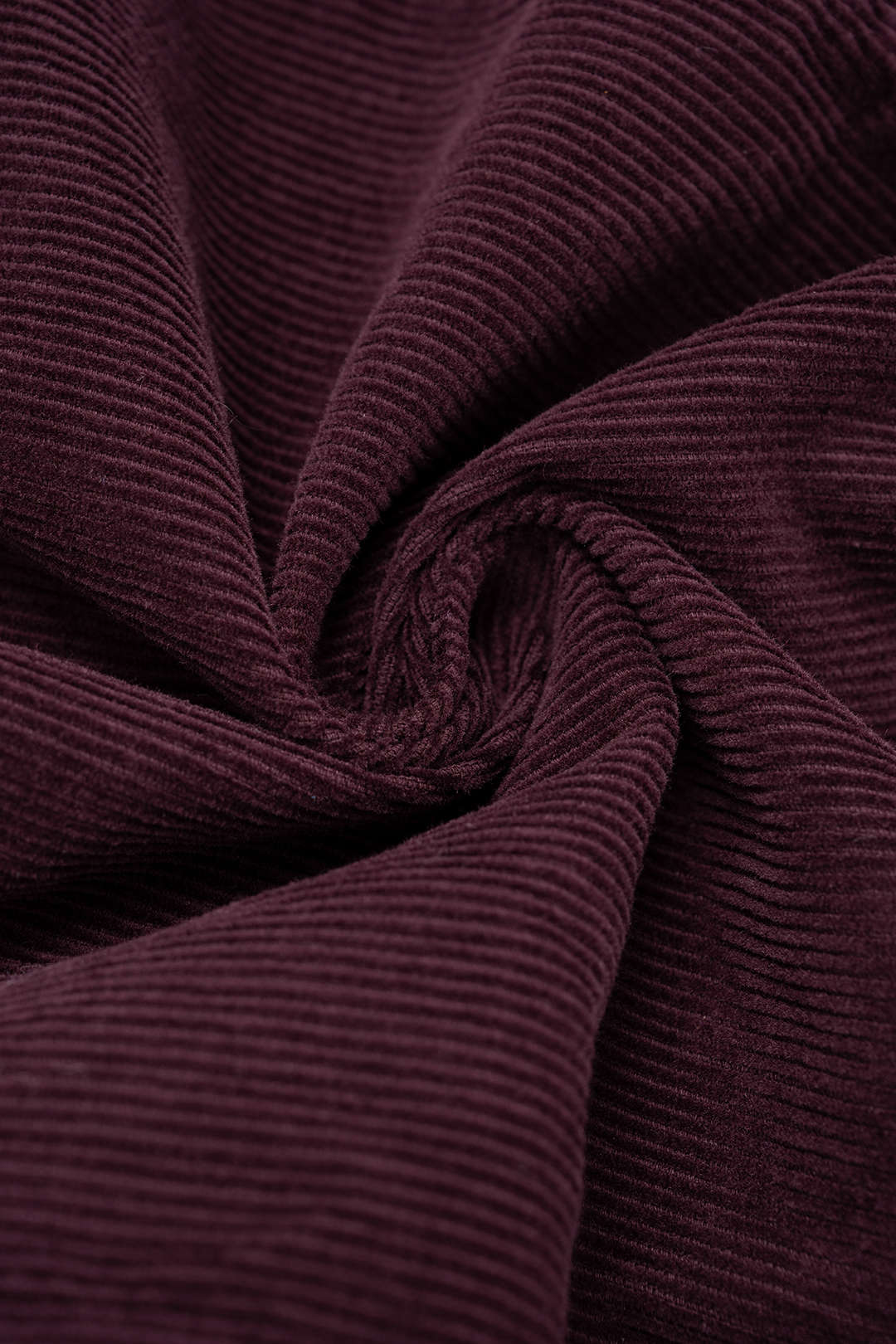 Corduroy Notched Lapel Button Pocket Belted Long Sleeve Dress