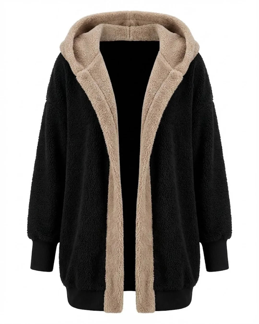 Janna™ | Hooded sherpa-lined cardigan