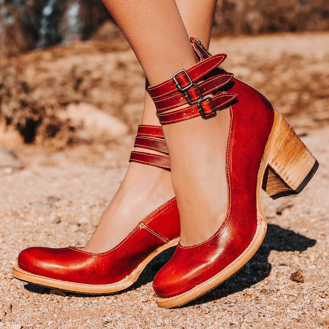 Milena™ | Elegant and Comfortable Leather Ankle Boots