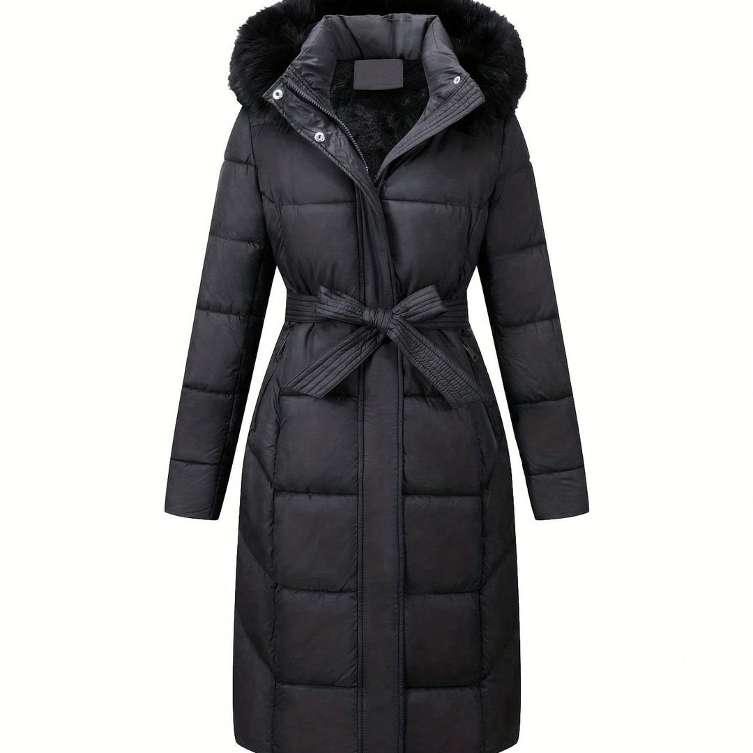 Mara™ | Elegant Mid-Length Coat with Hood