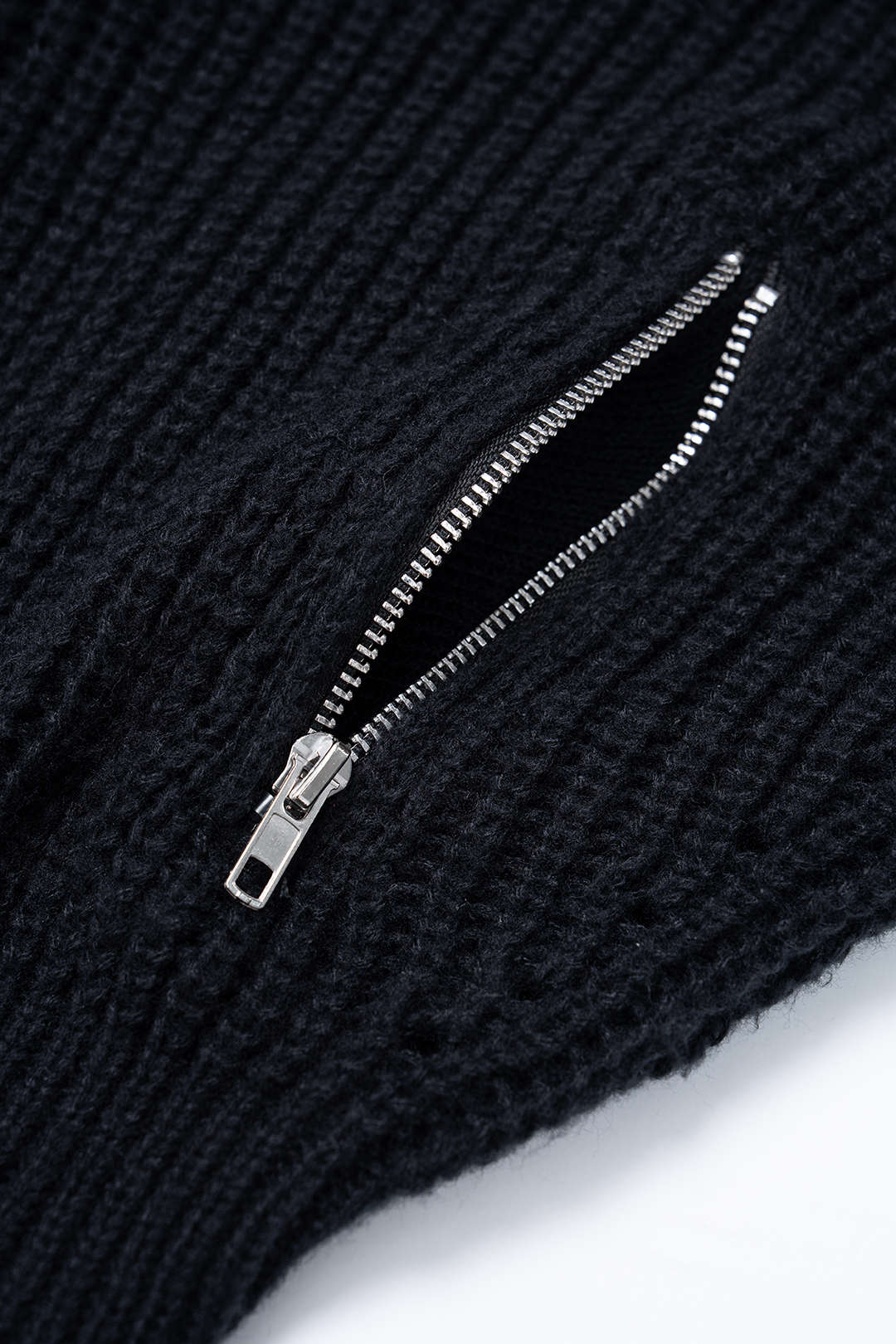 Knit Zipper Cardigan